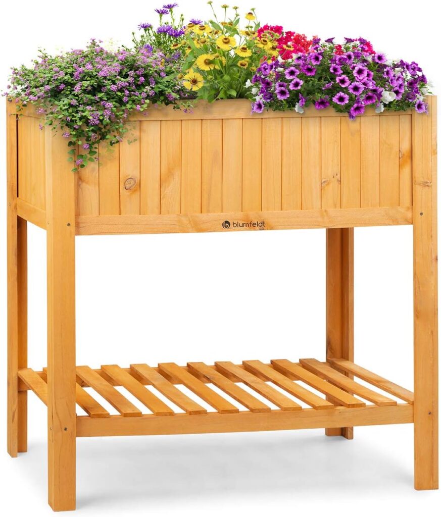 Mesa de cultivo de madera