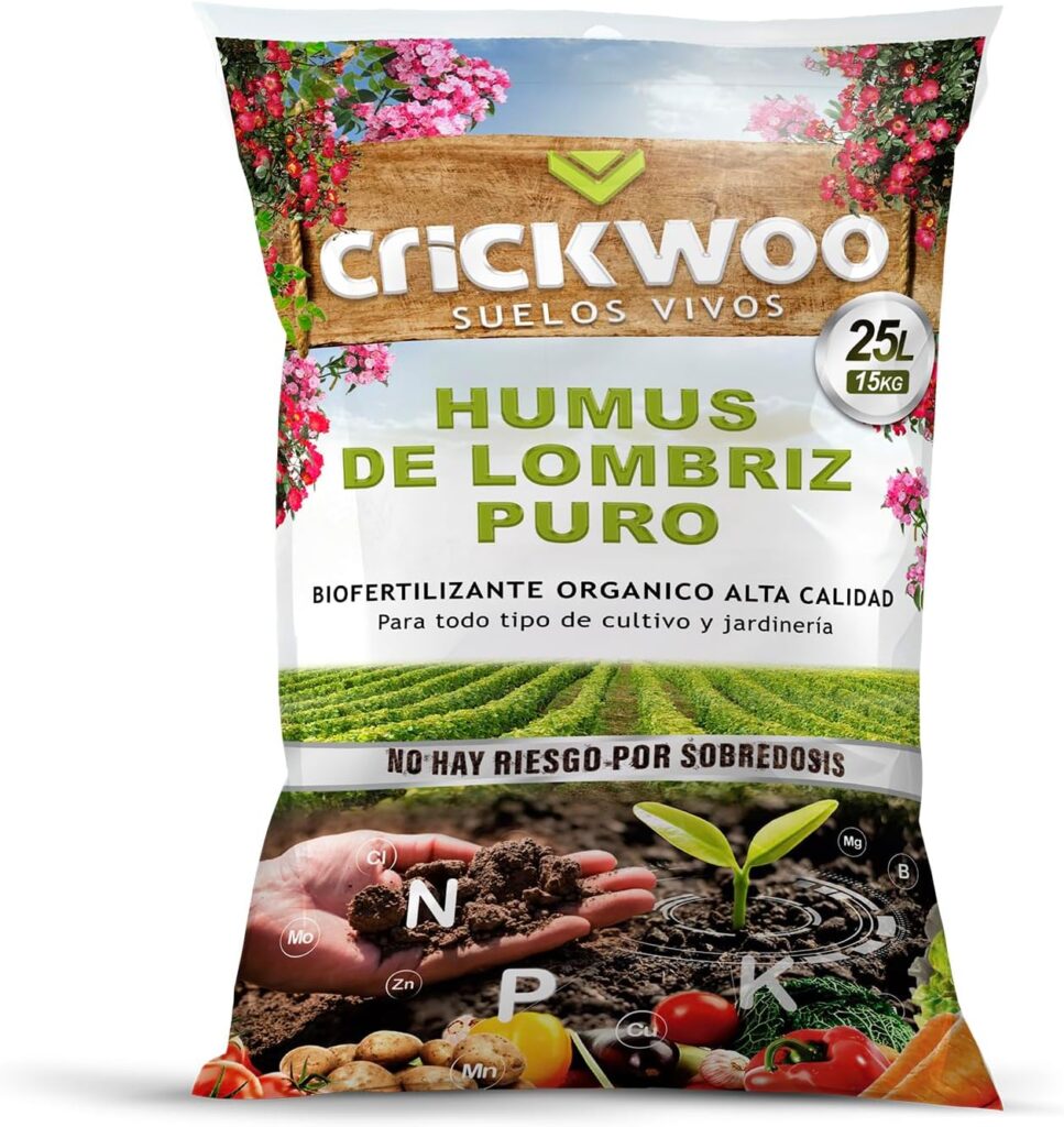 Crickwoo - Humus de Lombriz para Plantas Puro