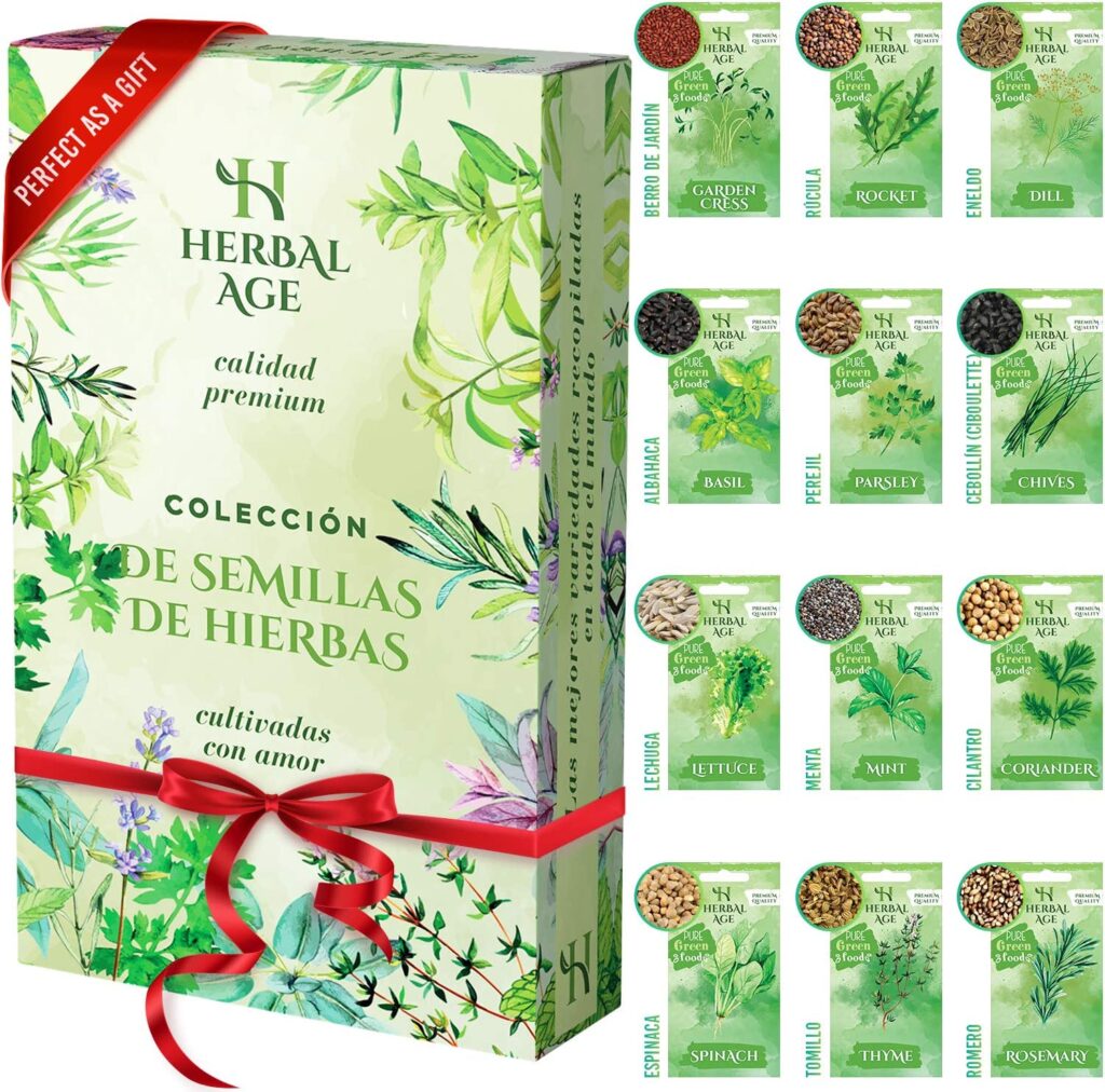 HERBAL AGE 12 Variedades De Kit Plantas Aromaticas